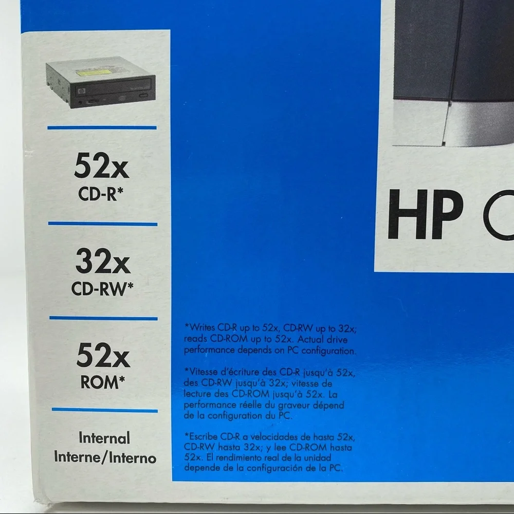 HP CD Writer CD52 New in Box CD52ri w/Arcsoft Greeting Card Creator